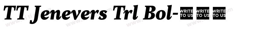 TT Jenevers Trl Bol字体转换